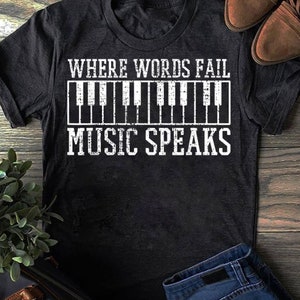 Piano Keyboard Pianist Music Teacher Gift T-Shirt- Pianist Gift, Piano Player, Piano Lover, Gifts For Piano Music Instrument Lover