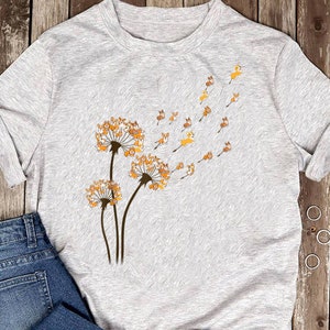 Corgi Flower Fly Dandelion Funny Dog Lover For Mom Men Kids T-Shirt - Gift for Dog Lovers - Funny Dog - Corgi Lovers - Mother's Day