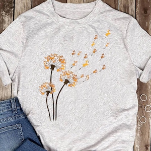 Corgi Flower Fly Dandelion Funny Dog Lover For Mom Men Kids T-Shirt - Gift for Dog Lovers - Funny Dog - Corgi Lovers - Mother's Day