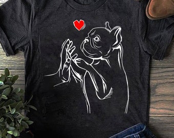 French Bulldog T-Shirt: Frenchie Love, Dog Mom Gift