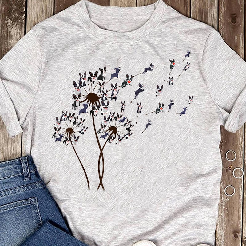 Boston Terrier Botanist Flower Hoodie
