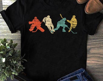 Klassieke vintage stijl ijshockey, hockeyspeler, hockeyliefhebber, shirthockeyspeler, cadeauhockey, hockeyteam, hockeymoeder