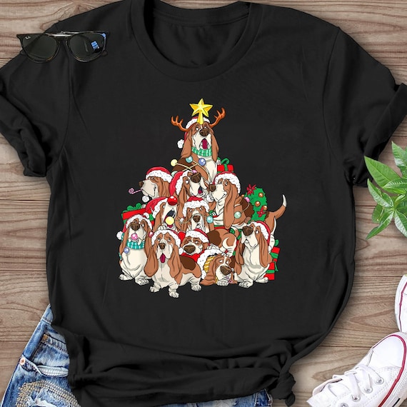 Basset Hound Christmas Santa T Shirt Funny Dog Lover Gift T-Shirt Basset Hound Christmas Santa T Shirt Funny Dog Lover Gift T-Shirt