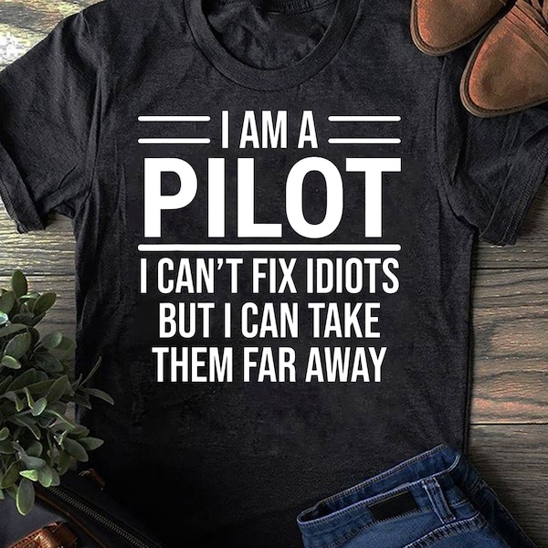 Funny Pilot Shirt Etsy