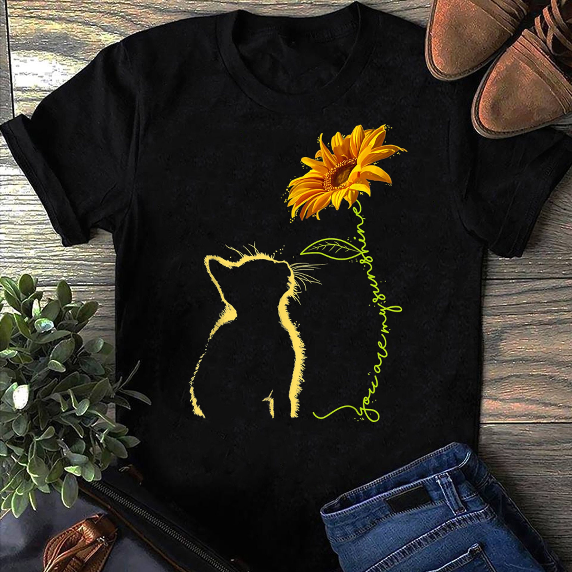 You Are My Sunshine T-Shirt Cat Sunflower You Are My Sunshine T-Shirt Cat Sunflower