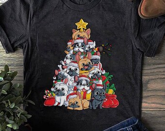 French Bulldog Christmas Sweatshirt: Dog Santa Xmas Gift