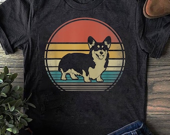 Corgi Dog Retro Vintage 60s 70s Funny Corgi Loves Gift, Retro Vintage Corgi, Corgi Mom, Pembroke Welsh Corgi, Corgi Dog Tee
