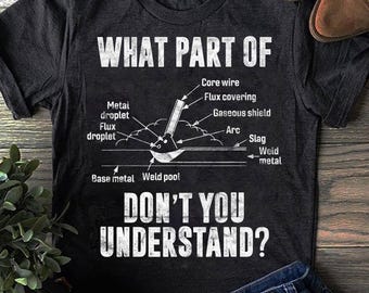 Mens What Part Of Dont You Understand Welder Welding Costume Welder T Shirt- Welder Shirts, Welder Gifts, Welding Art, Coworker Gifts