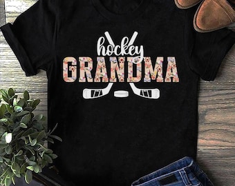 Hockey Grandma Sweatshirt: Hockey Player Grandmother Gift