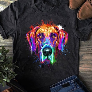 Great Dane Shirt Funny Splash Art Great Dane T-Shirt Gift Great Dane Shirt Funny Splash Art Great Dane T-Shirt Gift