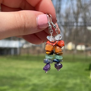 Chakra Dangly Earrings