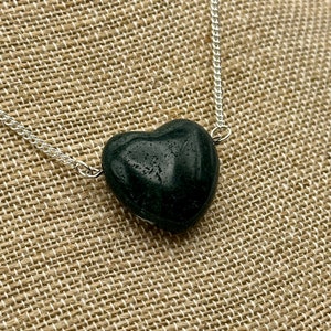 Moss Agate Heart Necklace