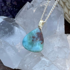 Teardrop Larimar Necklace