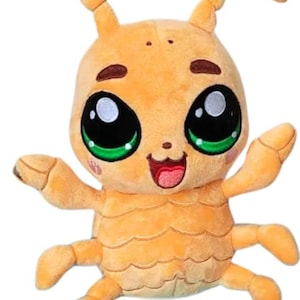 Adorável Lucy The Louse - brinquedo de pelúcia de 9 polegadas - brinquedo educativo com o cartão de informações e a amostra de piolhos reais
