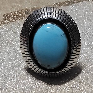 Sterling Silver Sleeping Beauty Turquoise Ring