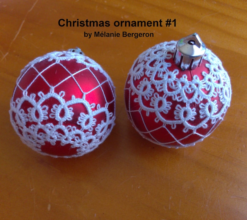 Tatting Pattern Three Christmas Ornaments Instant Digital Etsy