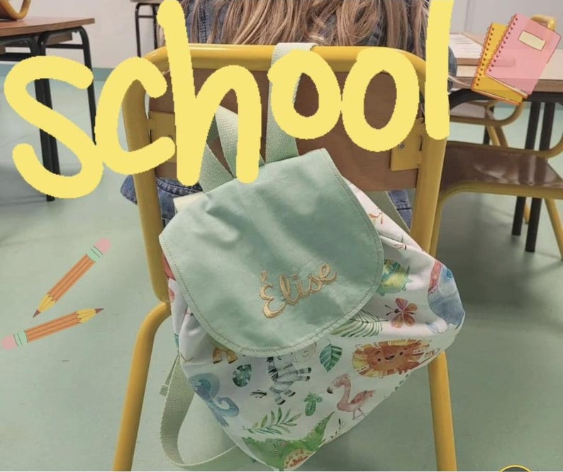 子供用リュックサックの型紙 画像 7