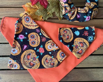 Pumpkin Patch Pet Bandanas & matching Scrunchies