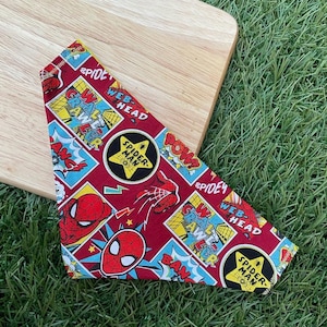 Spider man Themed Pet Bandanas in Red