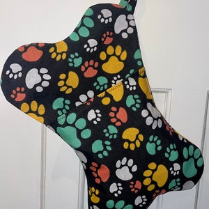 Dog Bone Christmas Stockings - Tartan & Paw Print