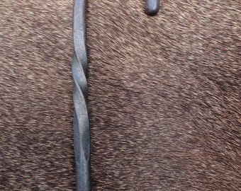 Hand Forged Candy Cane, short twist