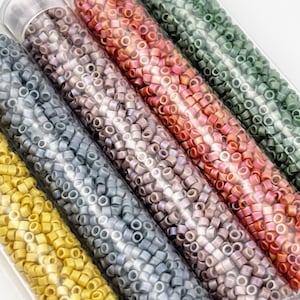 Miyuki Delica Bead Color Palette | 11/0 Seed Bead Set | Beading Starter Kit | Beadweaving & Beadwork Supply | Matte Jewels