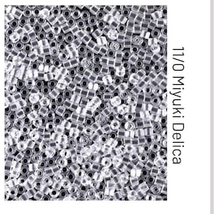 DB0141 Crystal Clear 11/0 Miyuki Delica Beads