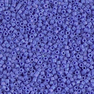 DB1597 Matte Opaque Cyan Blue AB Miyuki Delica Bead | Size 11/0 | Japanese Seed Beads | Beadweaving & Beadwork Supply