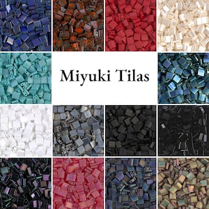 Miyuki Full Tila Bead | Multiple Colors  | Beadweaving & Beadwork Supply | 5 Grams