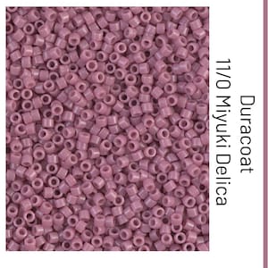 DB2137 Duracoat Opaque Dyed Hydrangea Miyuki Delica Bead | Size 11/0 | Japanese Seed Beads | Beadweaving & Beadwork Supply