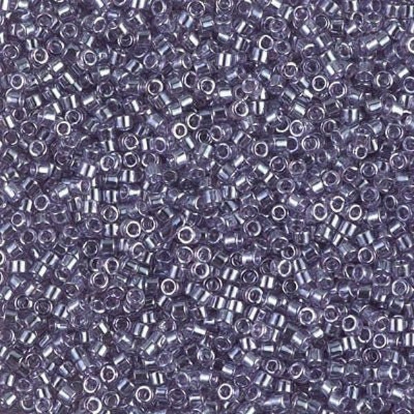 DB1225 Transparent Light Amethyst Luster Miyuki Delica Bead | Size 11/0 | Japanese Seed Beads | Beadweaving & Beadwork Supply