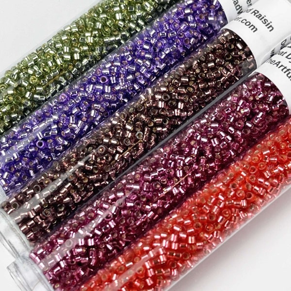 Sparkling Jewels Miyuki Delica Bead Color Palette | 11/0 Seed Bead Set | Beading Starter Kit | Beadweaving & Beadwork Supply | Peyote Beads