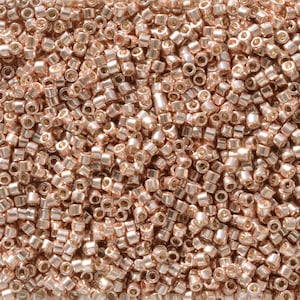 DB2503 Duracoat Galvanized Bright Copper Miyuki Delica Bead | Size 11/0 | Japanese Seed Beads | Beadweaving & Beadwork Supply