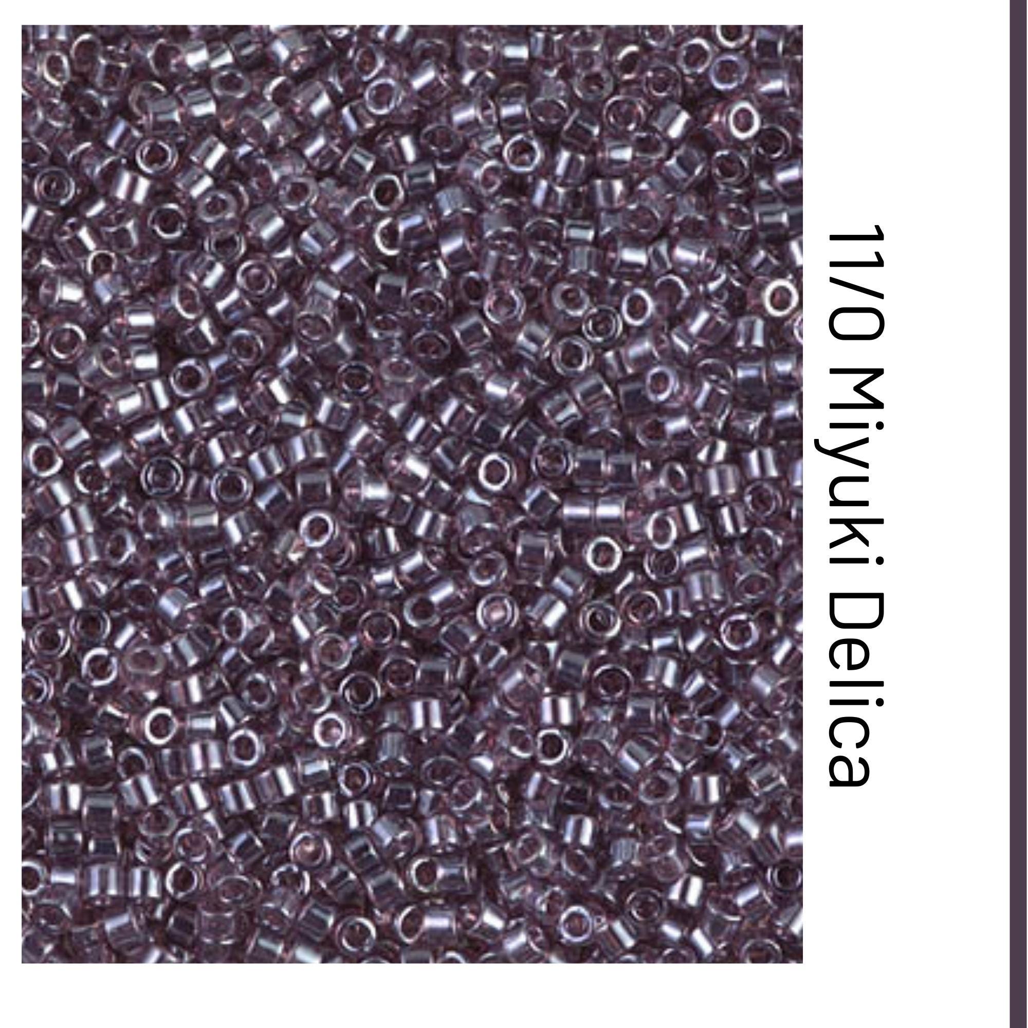 DB1224 Transparent Mauve Luster Miyuki Delica Bead | Size 11/0