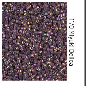 DB1014 Metallic Thistle Gold Iris Miyuki Delica Bead | Size 11/0 | Japanese Seed Beads | Beadweaving & Beadwork Supply