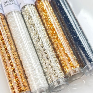 Miyuki Delica Japanese Seed Bead Bead Set | Color Palette | Bead weaving Variety Pack | Beading Starter Kit | Formal Affair