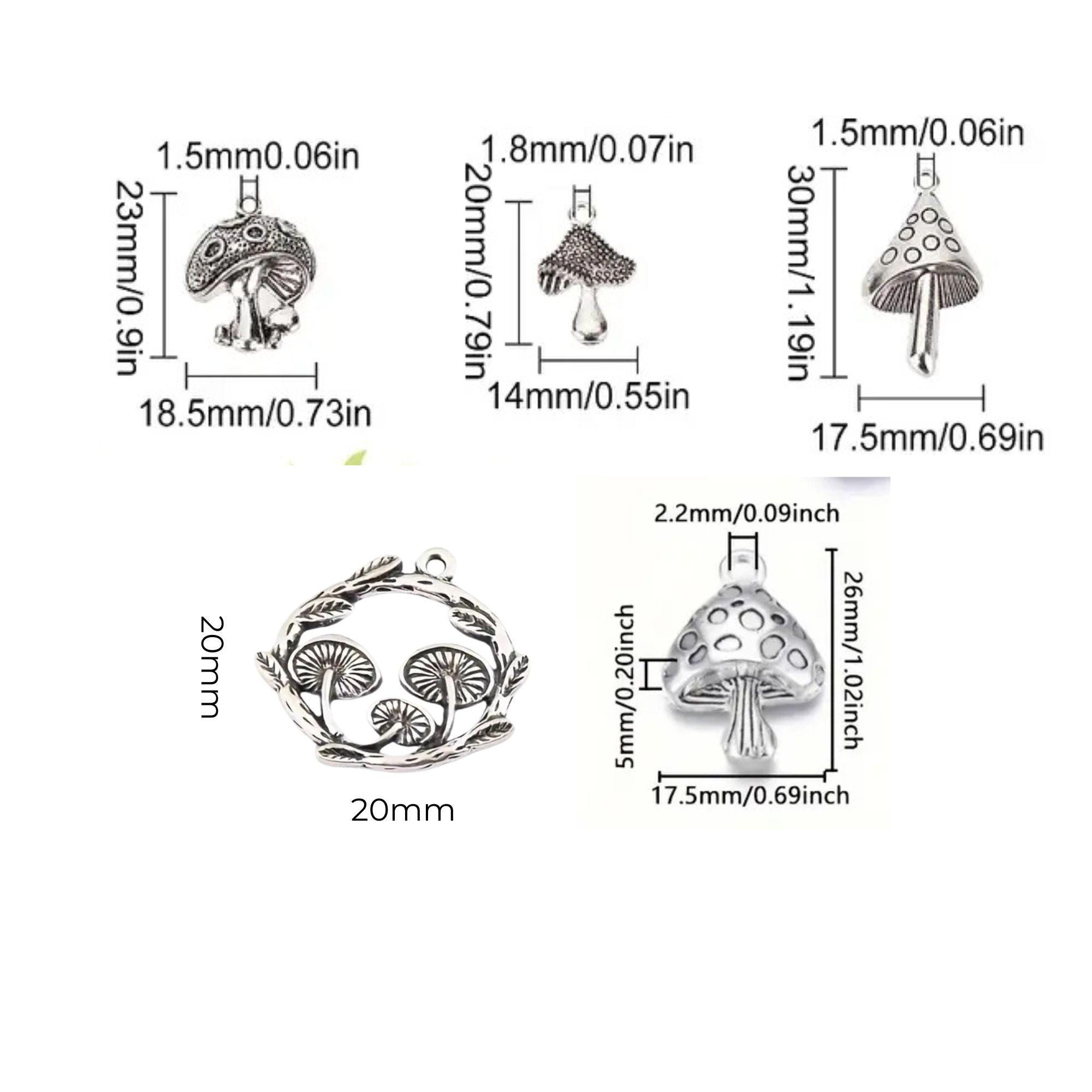 925 Sterling Silber Märchenpilz Emaille Anhänger Für Europäische Charm- Armbänder
