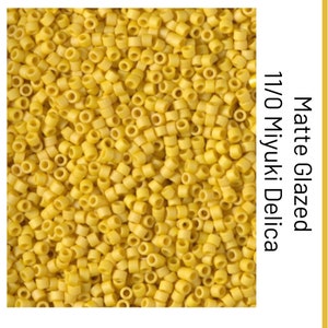 DB2284 Matte Opaque Glazed Pineapple Miyuki Delica Bead | Size 11/0 | Japanese Seed Beads | Beadweaving & Beadwork Supply