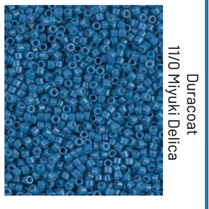 DB2135 Duracoat Opaque Dyed Opaque Juniper Miyuki Delica Bead | Size 11/0 | Japanese Seed Beads | Beadweaving & Beadwork Supply