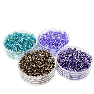 Miyuki Delica Japanese Seed Bead Bead Set | Color Palette | Bead weaving Variety Pack | Beading Starter Kit | Sparkling Dreams