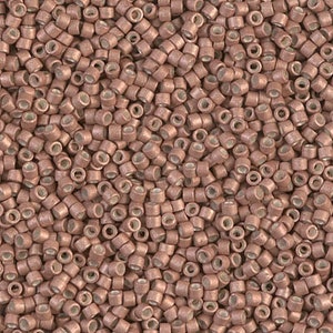 DB1165 Galvanized Matte Dyed Matte Muscat Miyuki Delica Bead | Size 11/0 | Japanese Seed Beads | Beadweaving & Beadwork Supply