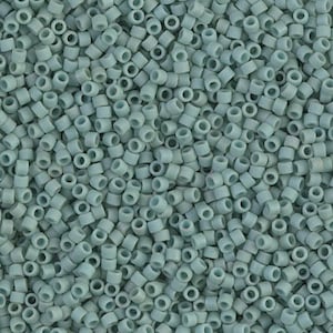 DB0374 Matte Opaque Sea Foam Glazed Luster Miyuki Delica Bead | Size 11/0 | Japanese Seed Beads | Beadweaving & Beadwork Supply