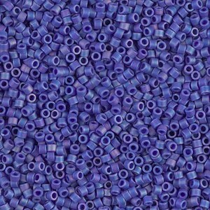 DB0880 Matte Opaque Cobalt AB Miyuki Delica Bead | Size 11/0 | Japanese Seed Beads | Beadweaving & Beadwork Supply