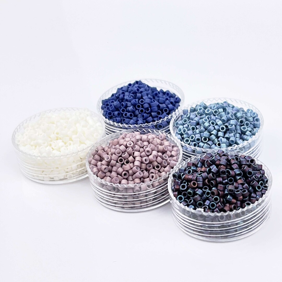 Indigo Infusion Miyuki Delica Bead Color Palette 11/0 Seed Bead Set