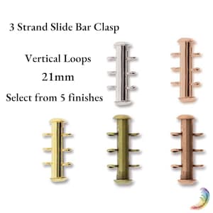 BeadSmith 3 Strand Vertical Loop Slide Clasp