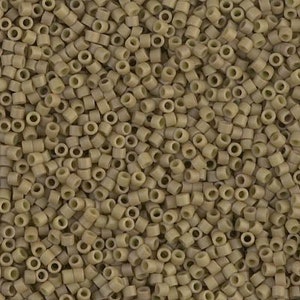 DB0390 Matte Opaque Green Tea Glazed Luster Miyuki Delica Bead | Size 11/0 | Japanese Seed Beads | Beadweaving & Beadwork Supply
