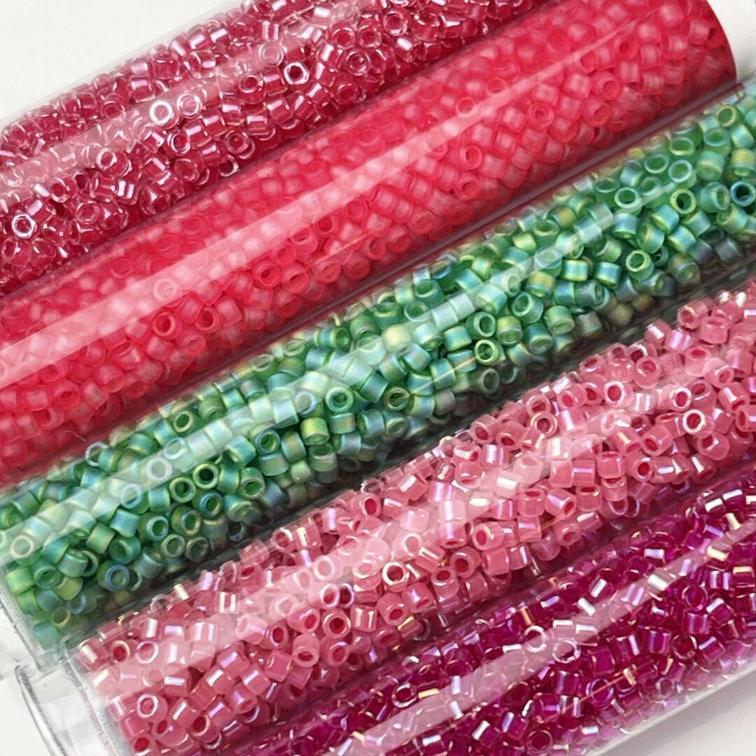 Watermelon Moonshine Miyuki Delica Bead Color Palette 11/0 Seed Bead
