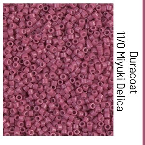 DB2118 Duracoat Opaque Dyed Pansey Miyuki Delica Bead | Size 11/0 | Japanese Seed Beads | Beadweaving & Beadwork Supply