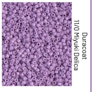 DB2136 Duracoat Opaque Dyed Crocus Miyuki Delica Bead | Size 11/0 | Japanese Seed Beads | Beadweaving & Beadwork Supply