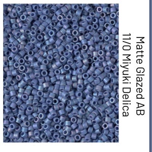DB2317 Matte Opaque Bayberry Glazed AB Miyuki Delica Bead | Size 11/0 | Japanese Seed Beads | Beadweaving & Beadwork Supply